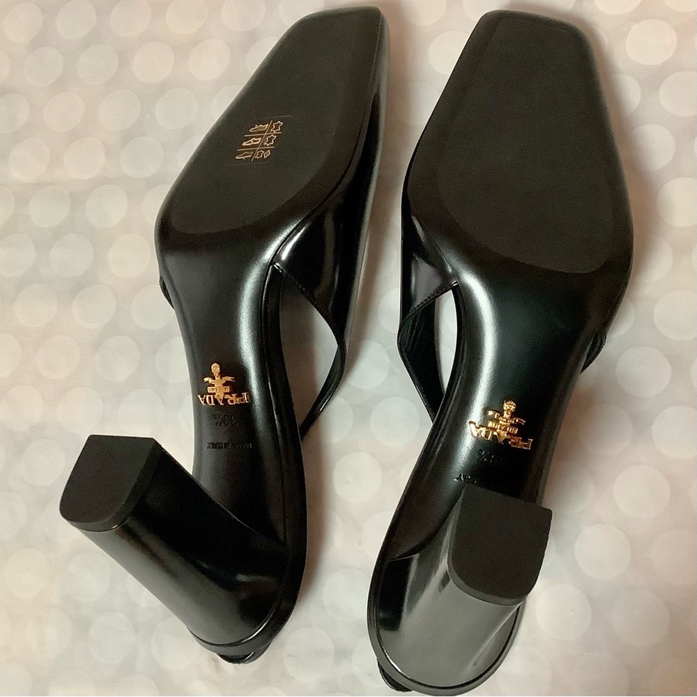 BNWT Prada Modellerie Square Toe Slingback Pump sz.39.5 - Picture 10 of 13